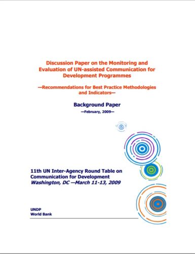 Monitoring and Evaluation of UN-Assisted Communication for Development Programmes