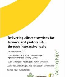 Delivering Climate Services for Farmers and Pastoralists Through Interactive Radio