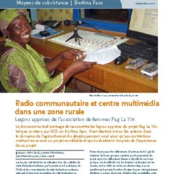 Community Radio and Multimedia Center in a Rural Area - Burkina Faso