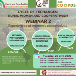 Webinar Invitation: Cycle of Exchanges: Rural Women and Cooperativism (26 April 2022)