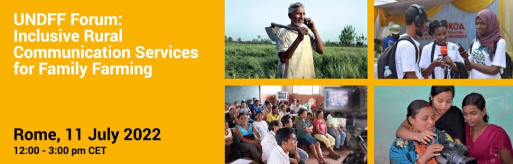 [Save the date!] 11 July 2022 - UNDFF Global Forum on Inclusive Rural Communication Services for Family Farming
