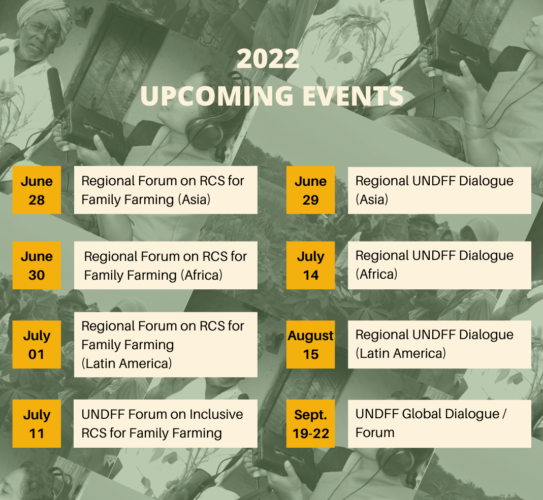 [Save the dates!] Upcoming events on RCS and UNDFF