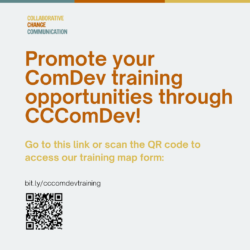 Promote your training opportunities with CCComDev!